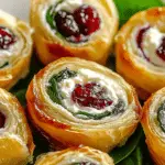 Cranberry Feta Pinwheels: A Festive Delight