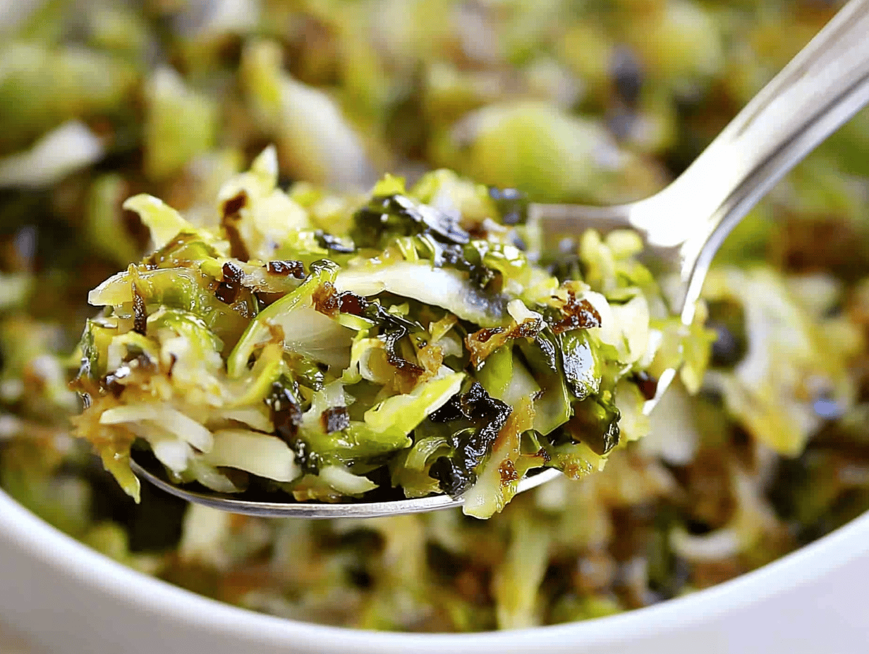 Delicious Keto Shredded Brussels Sprouts