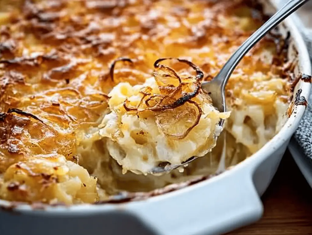 Delicious French Onion Funeral Potatoes Recipe