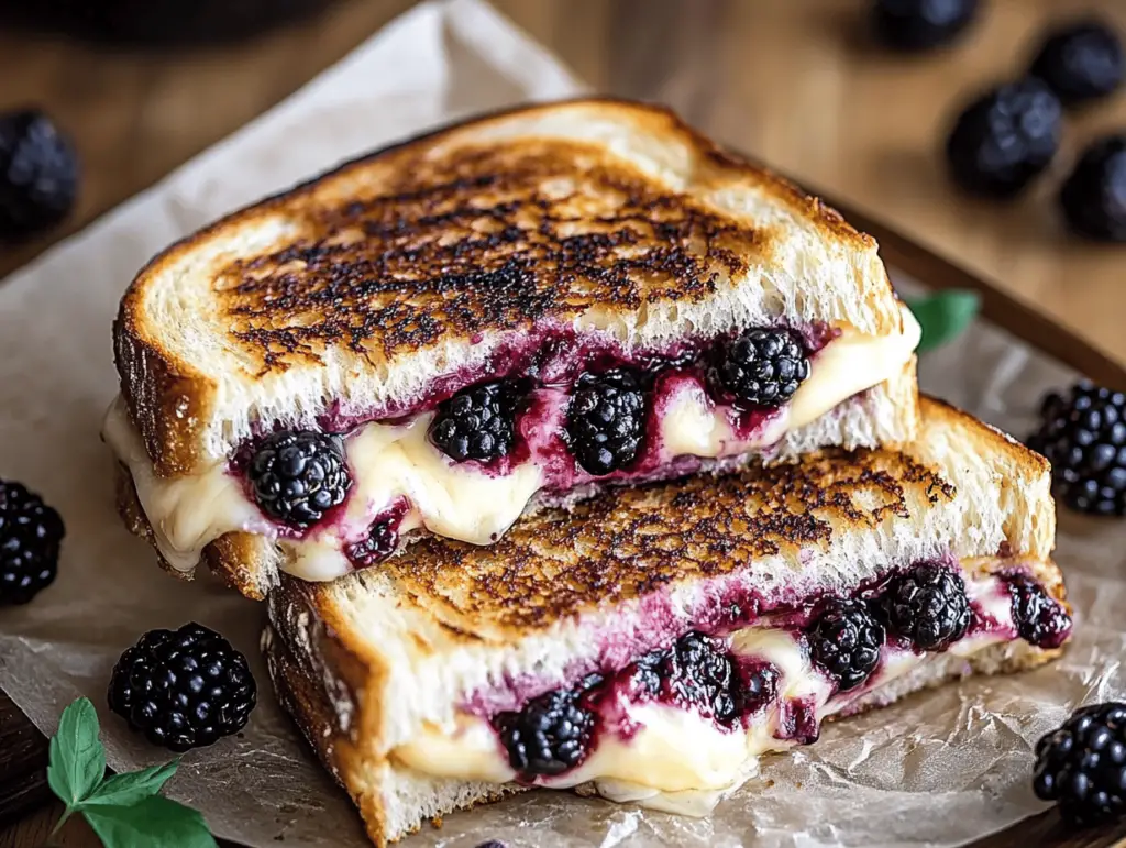 Blackberry & Goat Cheese Grilled Cheese Delight