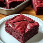 Decadent Fudgy Red Velvet Brownies