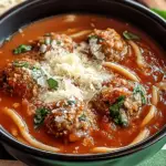 Delicious Italian Meatball Soup