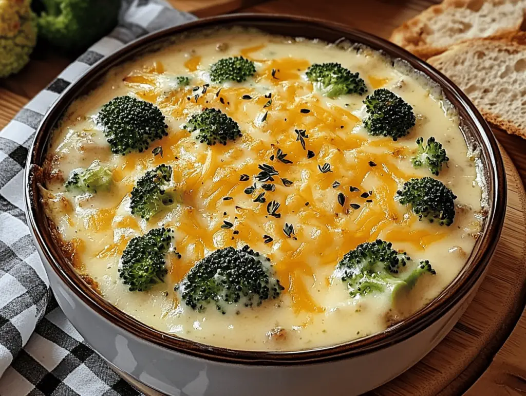 Creamy Chicken Broccoli Cheddar Soup