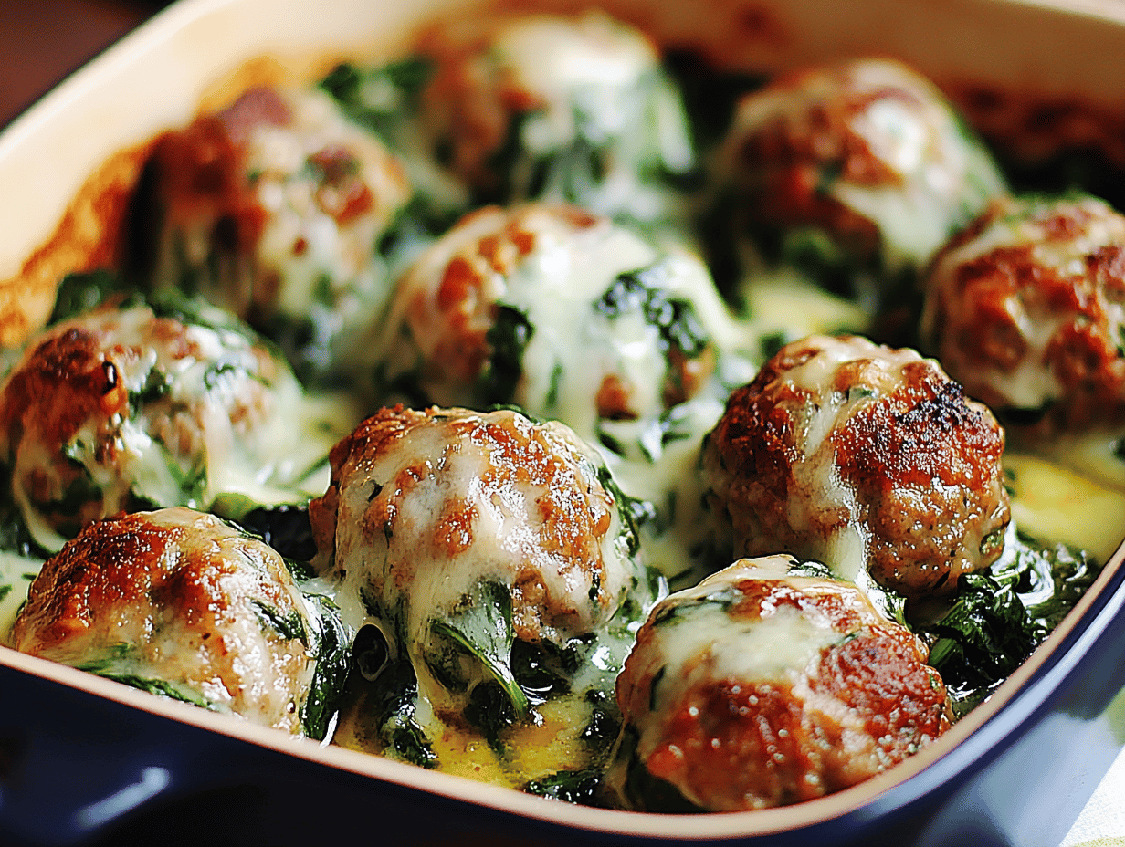 Mozzarella-Stuffed Turkey Meatballs