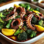 Zesty Citrus-Spiced Baby Octopus with Crunchy Broccolini