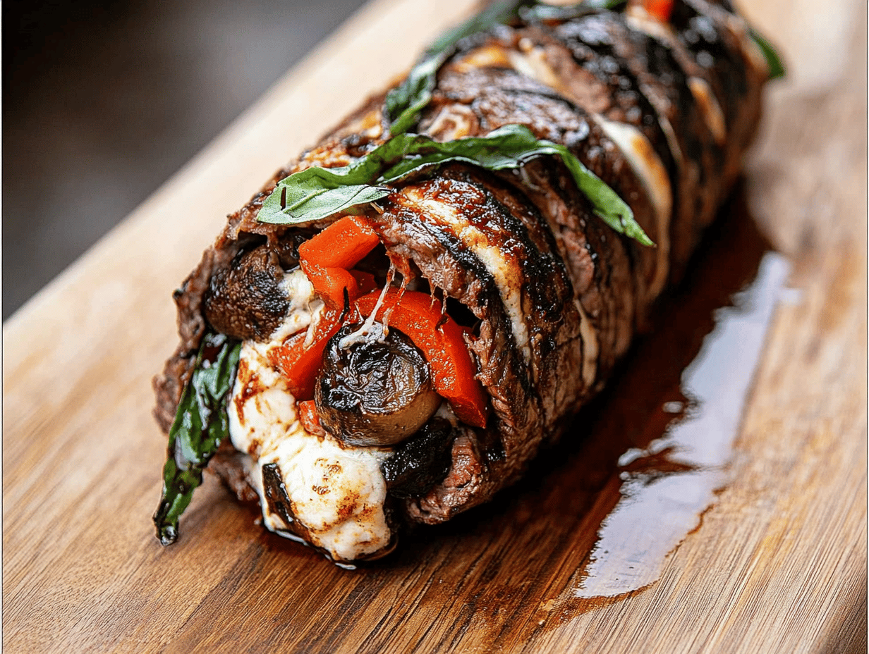 Delectable Italian Stuffed Flank Steak