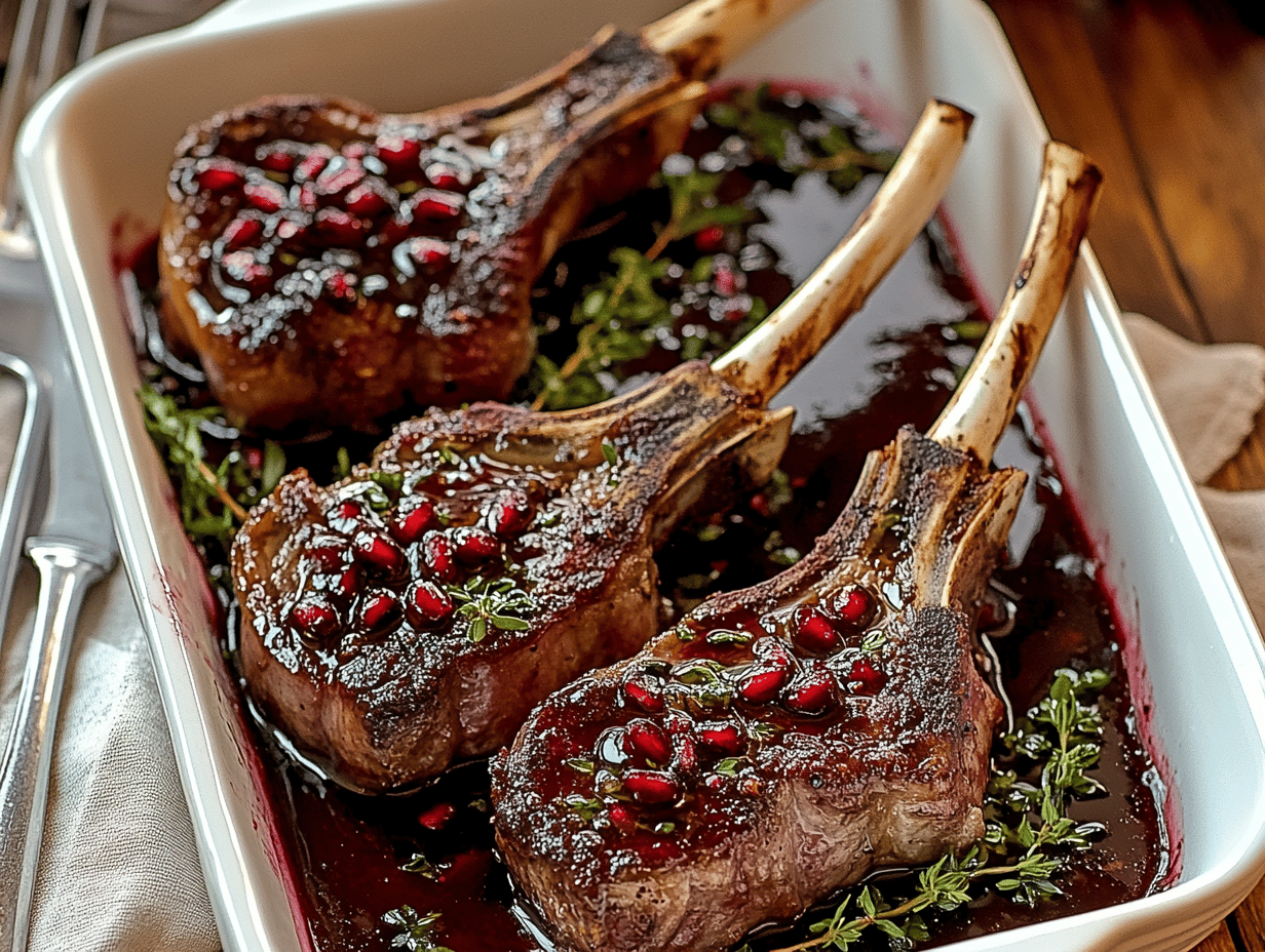 Elegant Pomegranate Lamb Chops