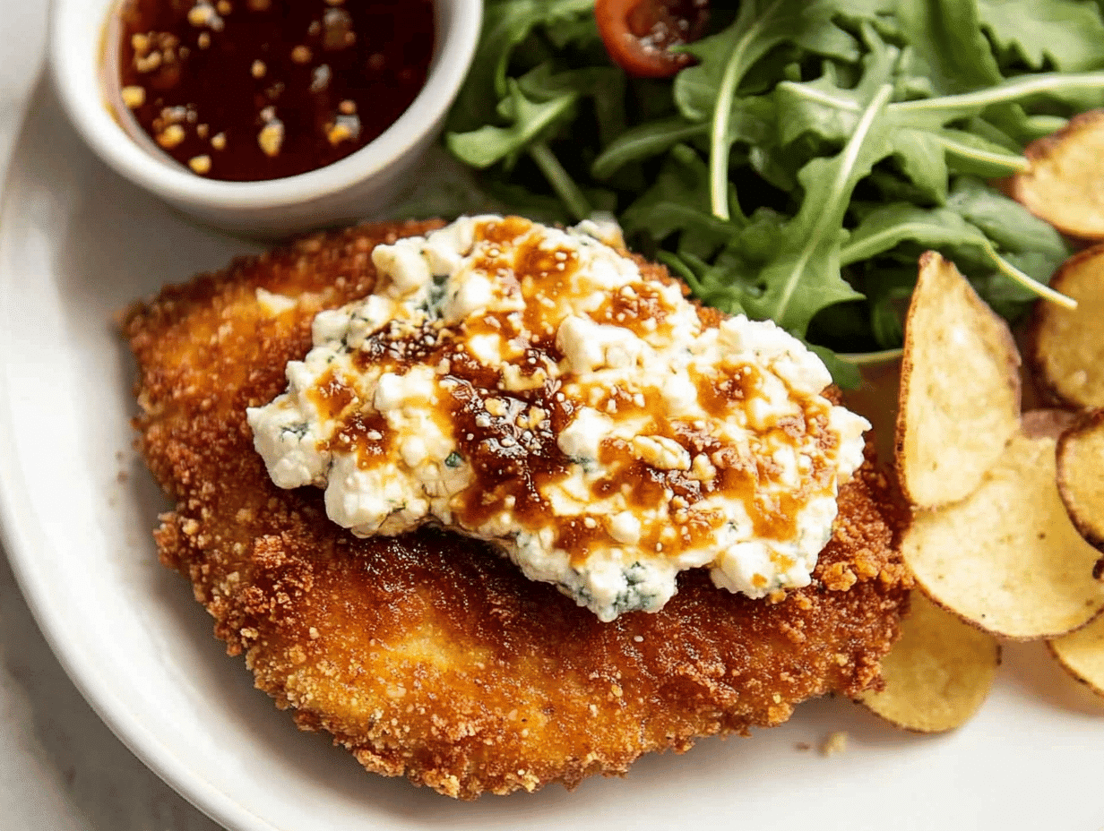 Crispy Hot Honey Feta Chicken