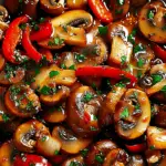 Savory Garlic Mushrooms with Sun-Dried Tomatoes