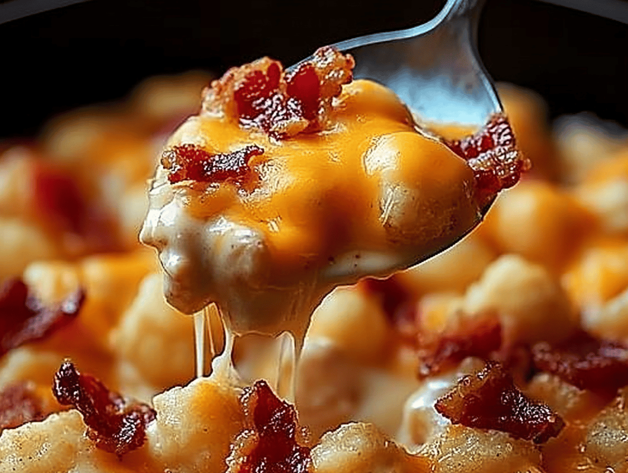 Chicken Bacon Ranch Tater Tot Casserole