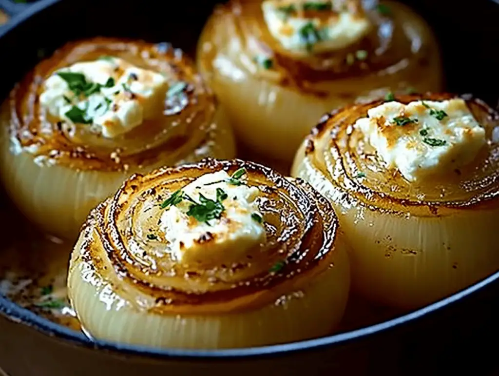 Indulge in Asiago Creamy Baked Onions