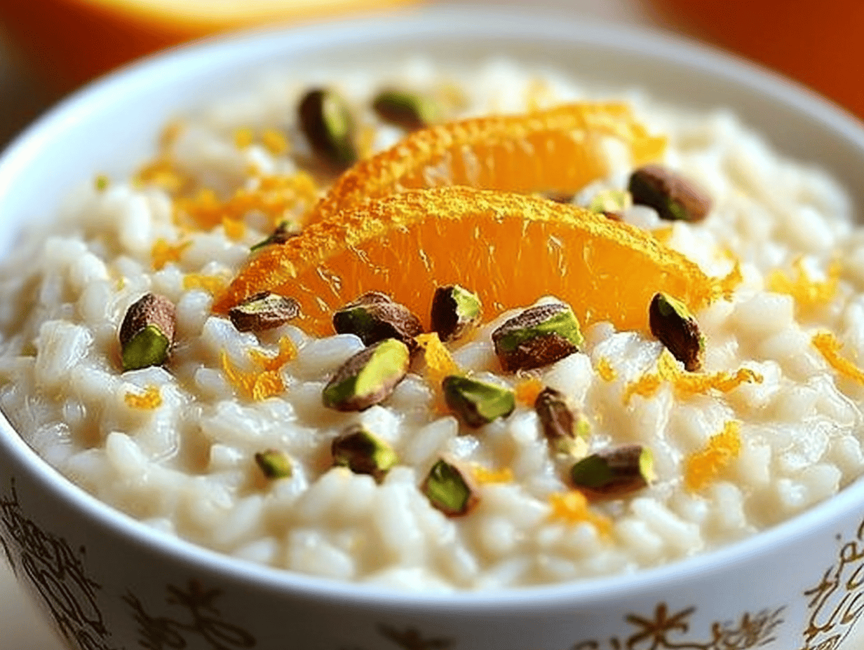 Cardamom Orange Rice Pudding