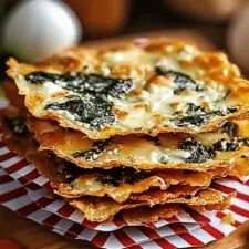 Mediterranean Spinach and Feta Crisps-image