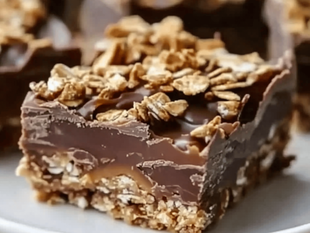 Decadent No Bake Chocolate Oat Bars