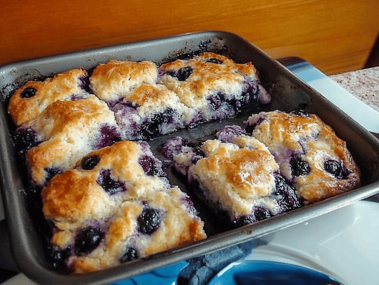 Delicious Blueberry Butter Swim Biscuits