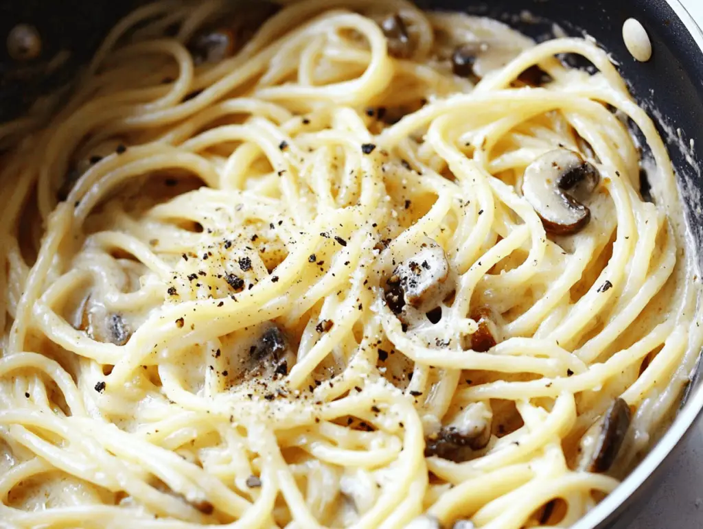 Deliciously Creamy Mushroom Pasta