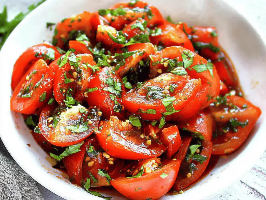 Refreshing Lebanese Tomato Salad