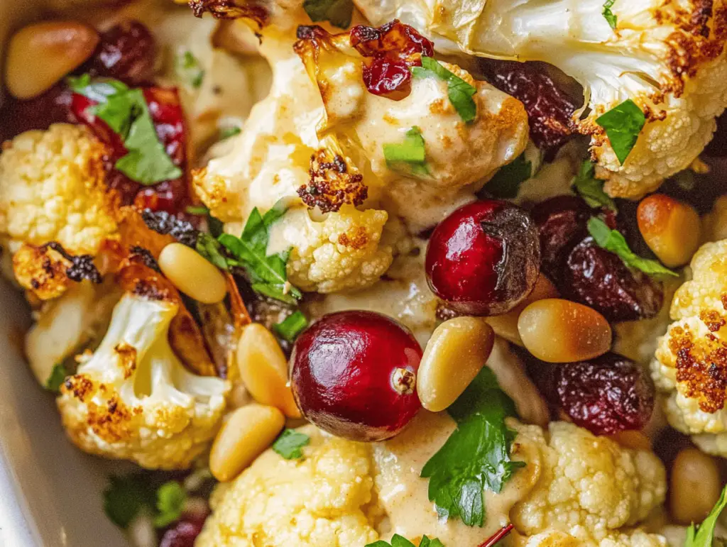 Tahini Roasted Cauliflower Delight