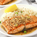 Sweet & Spicy Honey Sriracha Baked Salmon