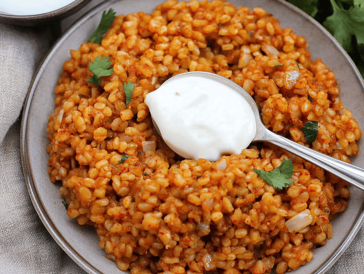 Delicious Bulgur Tomato Pilaf