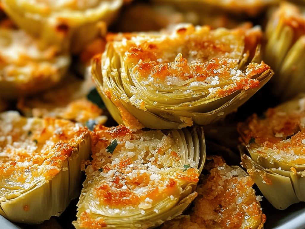 Crispy Parmesan Artichoke Hearts