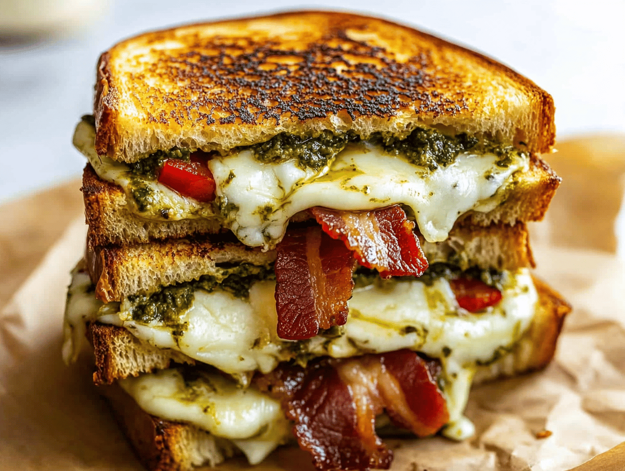 Pesto Grilled Cheese Sandwich