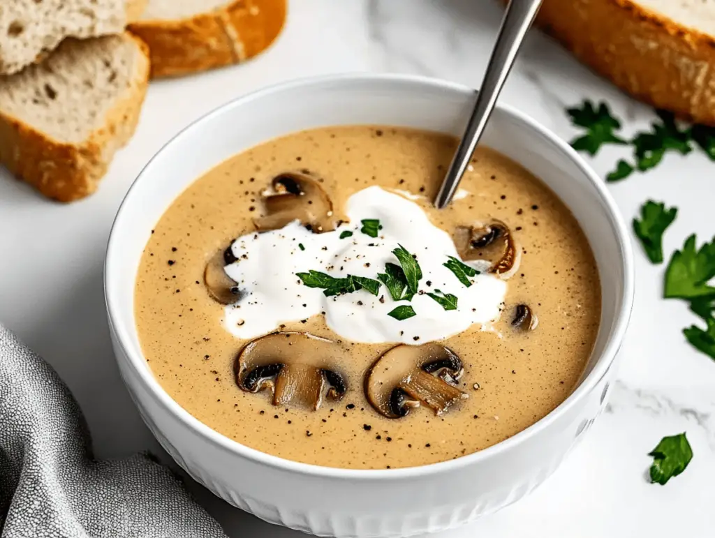 Comforting Hungarian Mushroom Soup