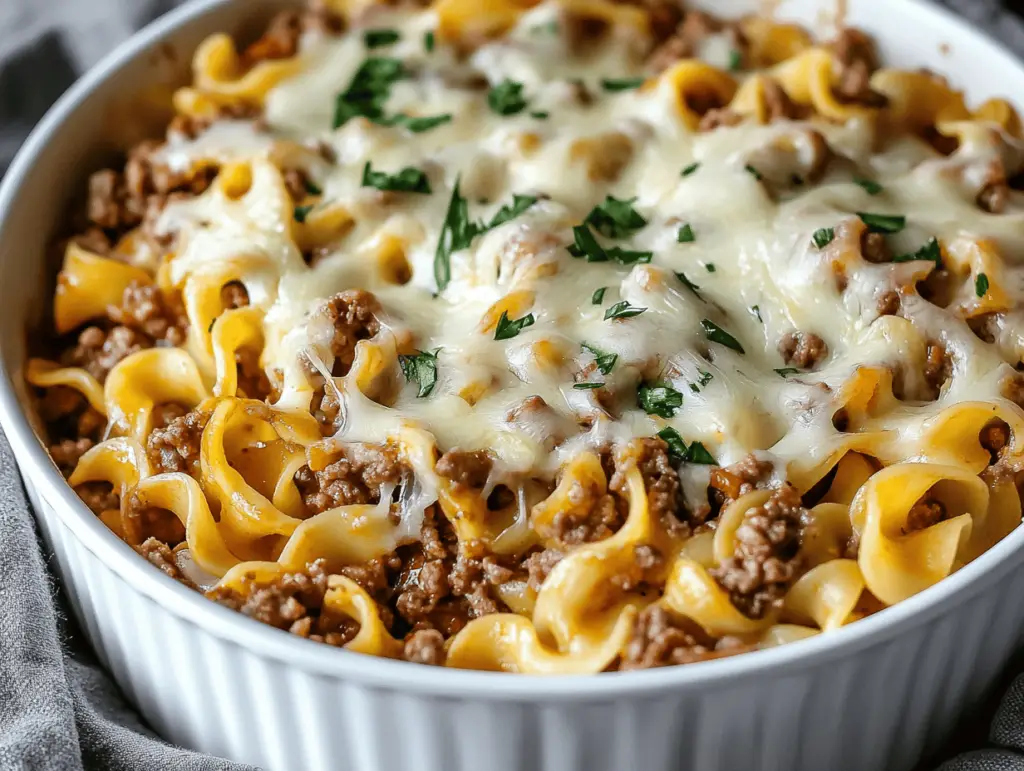 Sour Cream Beef Noodle Casserole