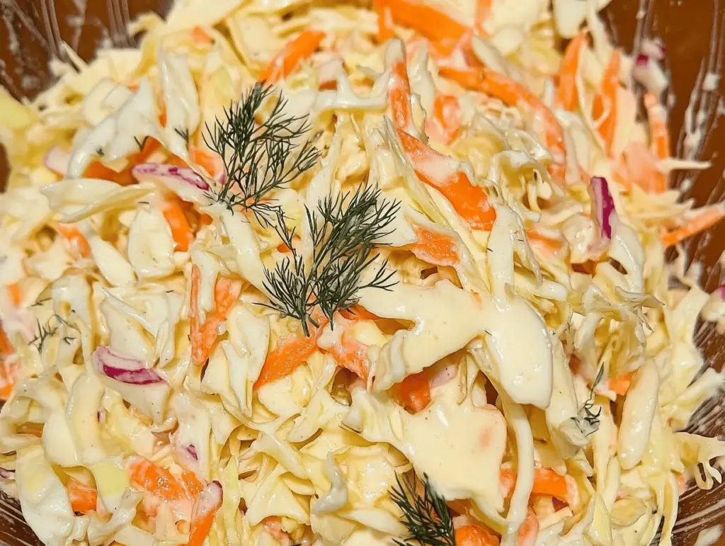 Deliciously Creamy Coleslaw Salad