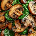 Savory Sautéed Mushrooms with Spinach