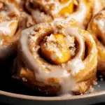 Delicious Peach Cobbler Cinnamon Rolls