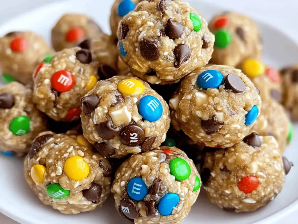 Delicious Monster Cookie Energy Balls