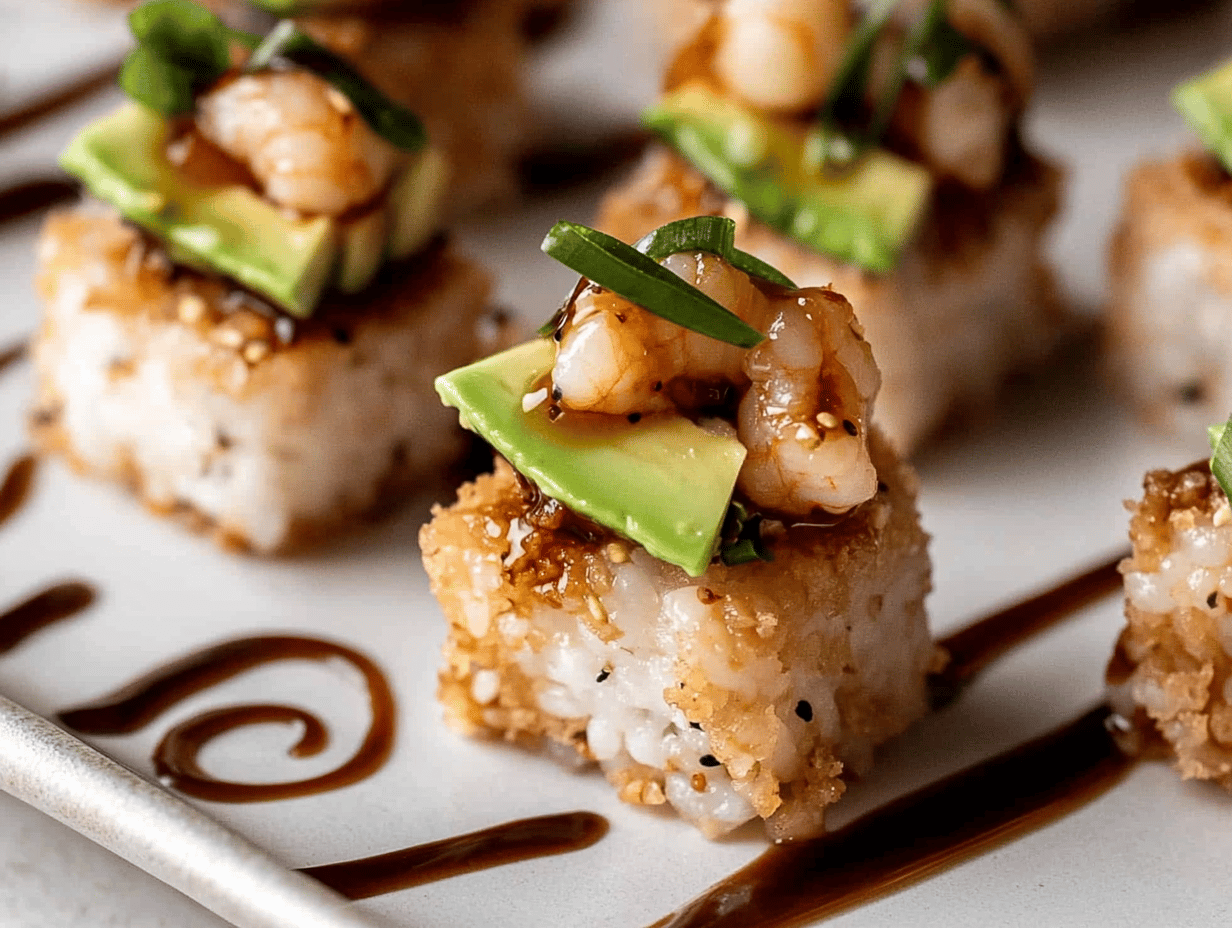 Crispy Rice with Spicy Shrimp Salad