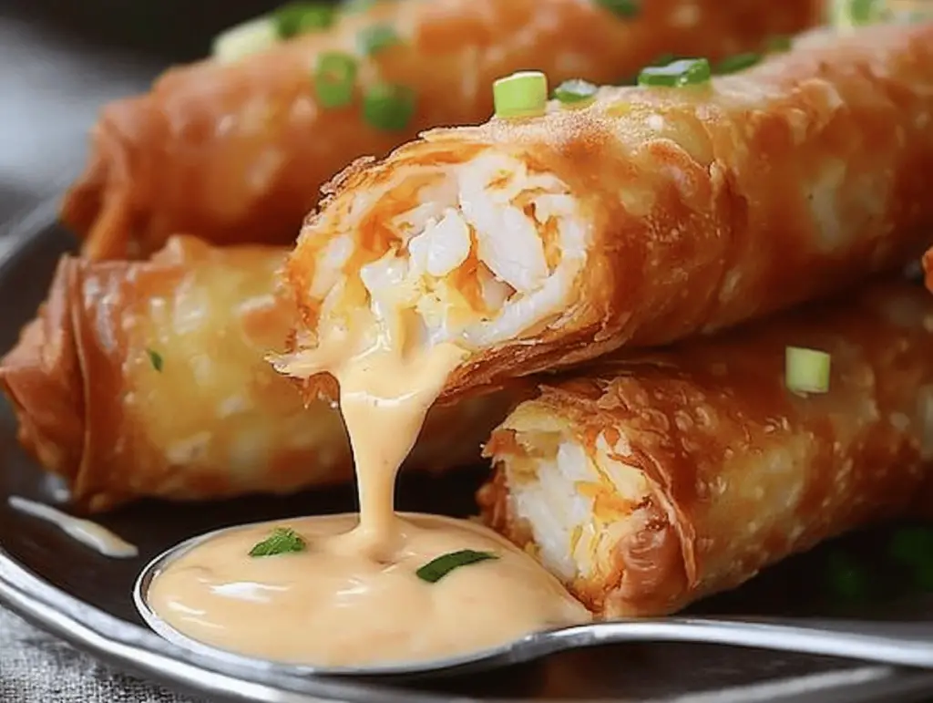 Delicious Crab Cake Egg Rolls