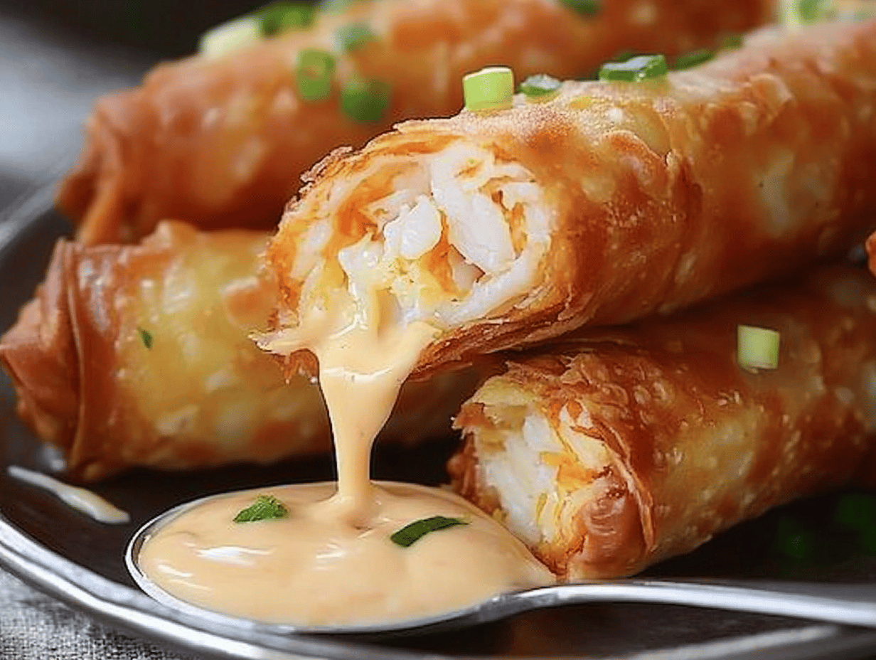 Crab Cake Egg Rolls