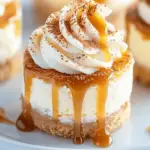 Delicious Mini Cheesecakes with Caramel Sauce