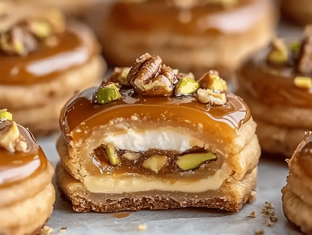 Baklava Cream Sandwich Cookies