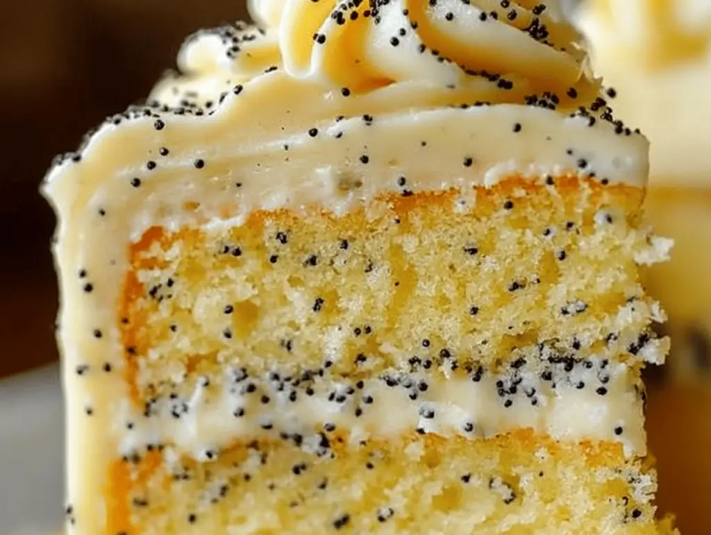 Lemon Poppy Seed Pudding Cake