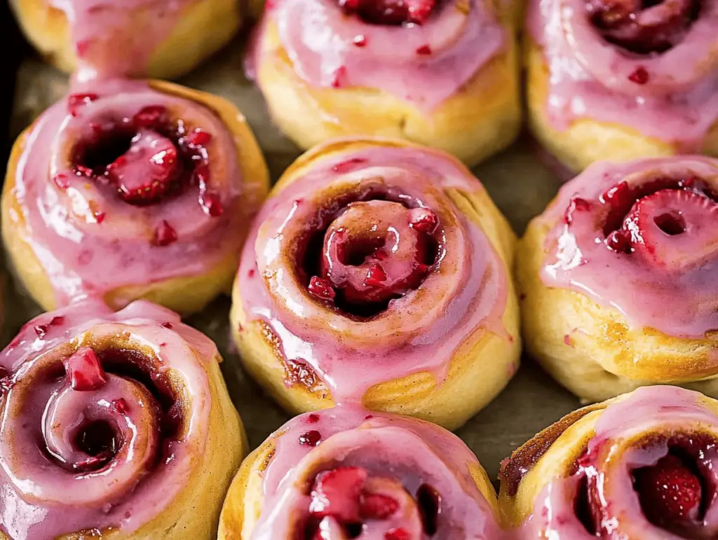 Strawberry Cinnamon Rolls