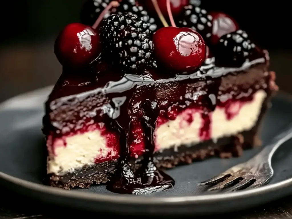 Decadent Black Forest Cheesecake