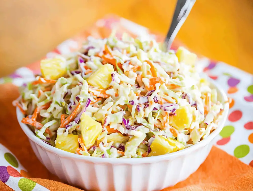 Hawaiian Pineapple Coleslaw