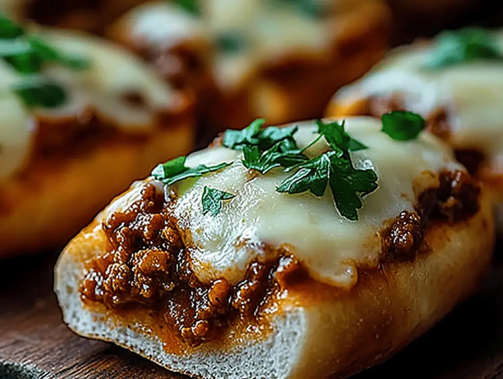 Cheesy Garlic Bread Sloppy Joes