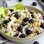 Low Carb Blackberry Cottage Cheese Chicken Salad