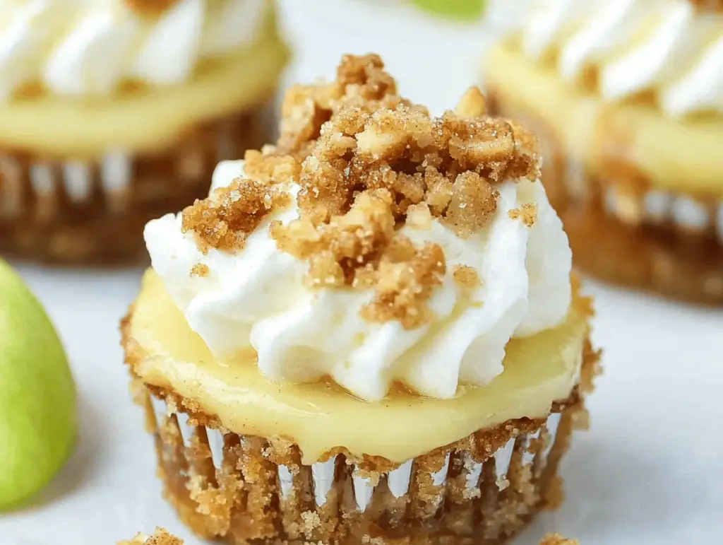 Apple Crisp Mini Cheesecakes