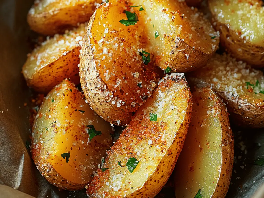 Baked Garlic Parmesan Potato Wedges