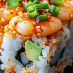 Spicy Shrimp Sushi Stacks