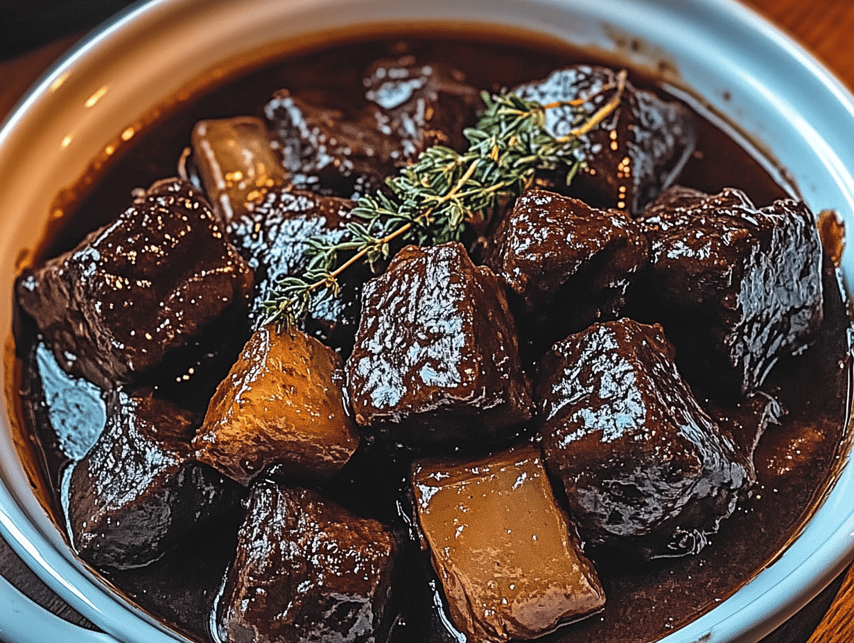 Succulent Short Ribs Slow-Cooked in Cola