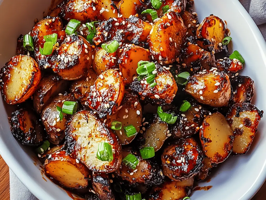 Crispy Gochujang Potato Salad