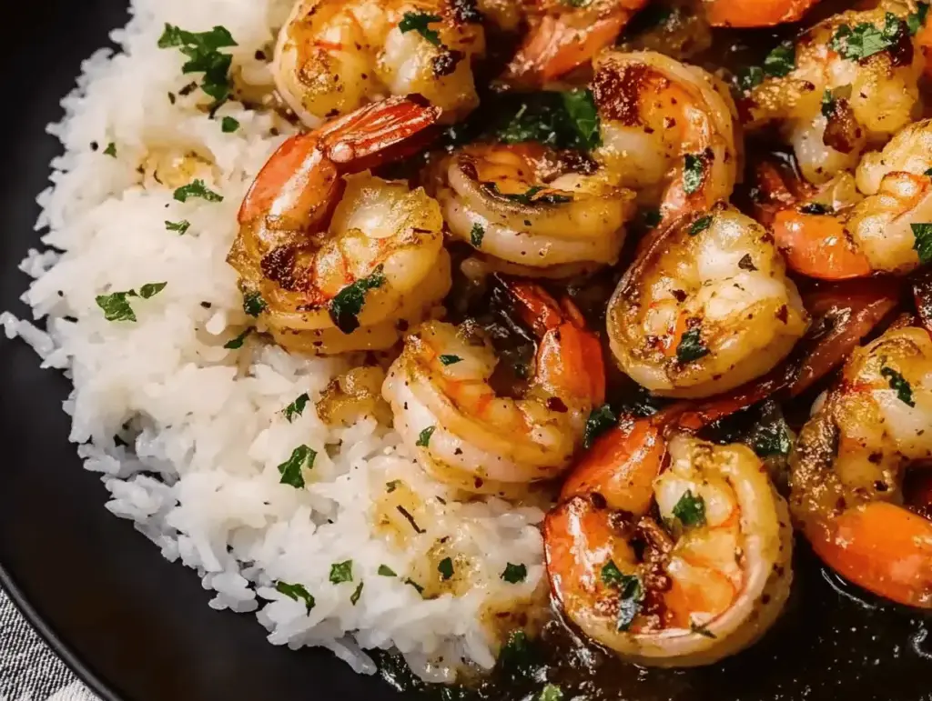 Easy garlic butter shrimp served with lemon and parsley, perfect for quick weeknight meals.