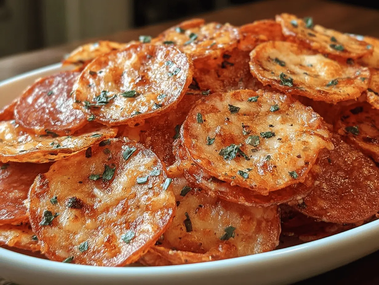 Irresistible Easy Pepperoni Cheese Crisps Recipe